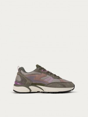 Basket Hoff Dakota Femme Vert Rose Grise | 0143-FUZST