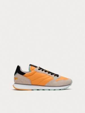 Basket Hoff Miletus Femme Grise Orange | 4196-FTGBC