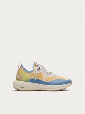 Basket Hoff Pulse Femme Jaune Bleu | 3641-FXBTA