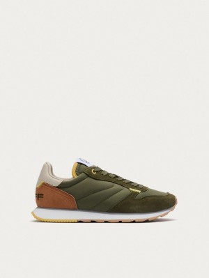 Basket Hoff Thebes Femme Vert Marron | 5609-ZKNMG