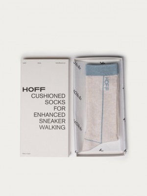 Chaussette Hoff Stripe Femme Grise | 9054-CMIBE
