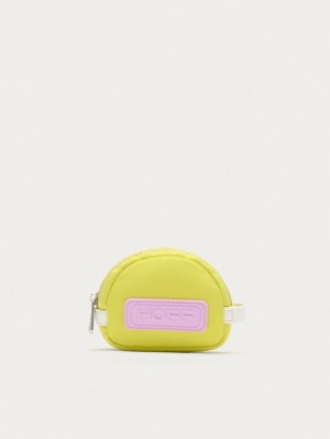 Portefeuilles Hoff Nylon Coin Lime Femme Jaune Rose | 2934-IYNJD