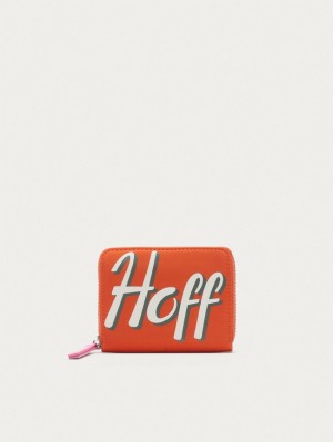 Portefeuilles Hoff Nylon Logo Femme Rouge | 1849-UEPML