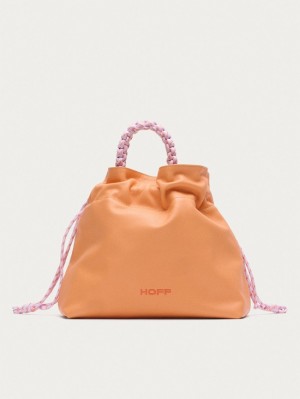 Sacs Hoff Coachella Top Handle Peach Femme Corail | 0375-RXGLJ