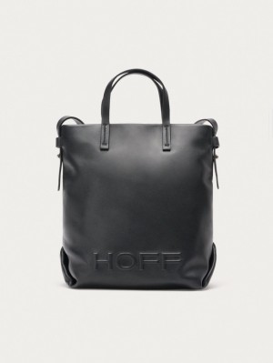Sacs Hoff Leather Shopper Arcade Femme Noir | 4923-TCMSK