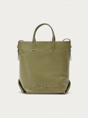 Sacs Hoff Leather Shopper Arcade Femme Vert | 8014-SJAIT