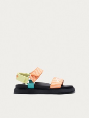 Sandale Hoff Bio Garden Femme Orange Noir | 7945-FTOQH