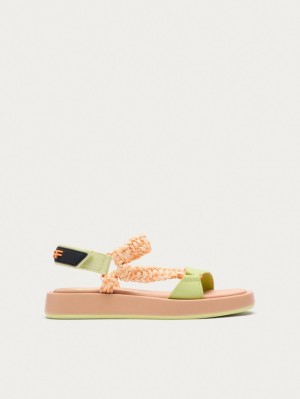 Sandale Hoff Camel Festival Femme Orange Vert | 9241-ZQAHU