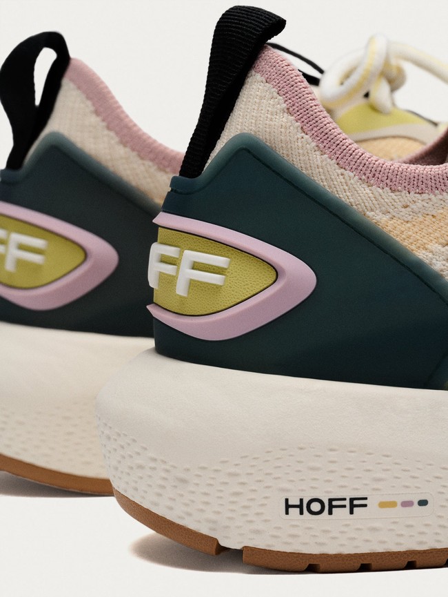 Basket Hoff Beat Femme Beige Vert | 4183-LCDQM