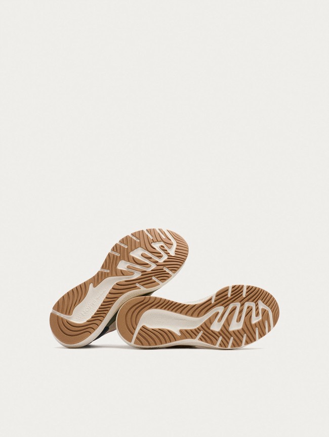 Basket Hoff Beat Femme Beige Vert | 4183-LCDQM