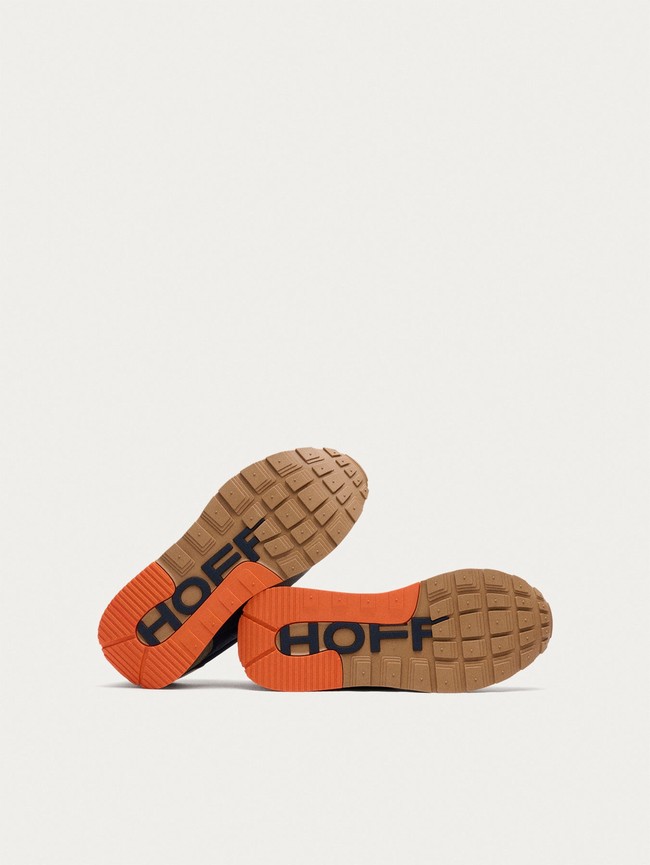 Basket Hoff Delos Homme Bleu Marine Grise Orange | 3185-TIAQO