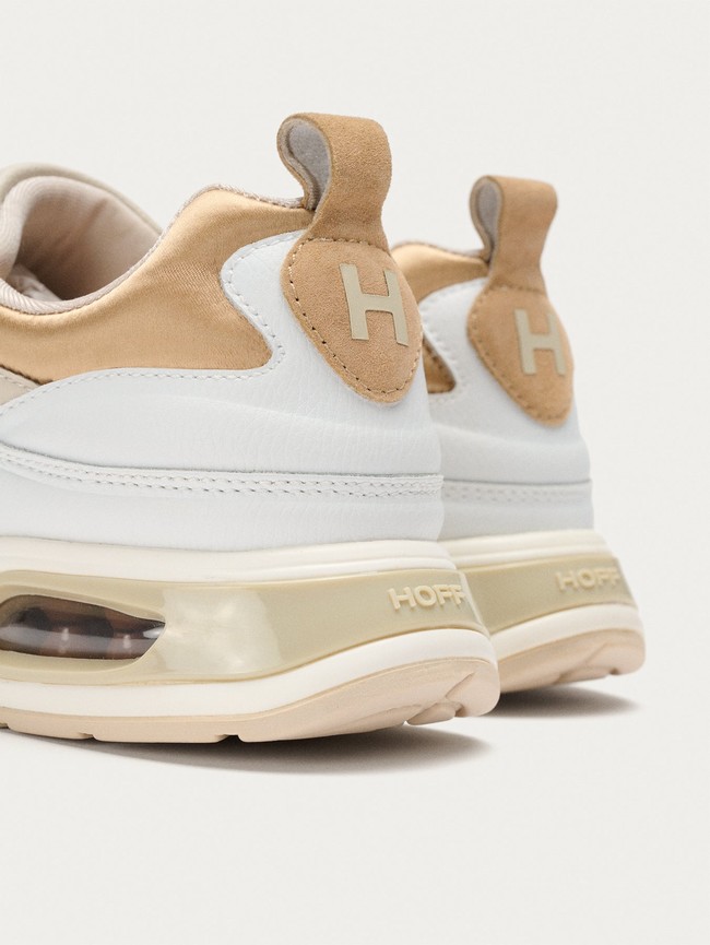 Basket Hoff Evolution Femme Blanche Beige | 2430-UFNVJ