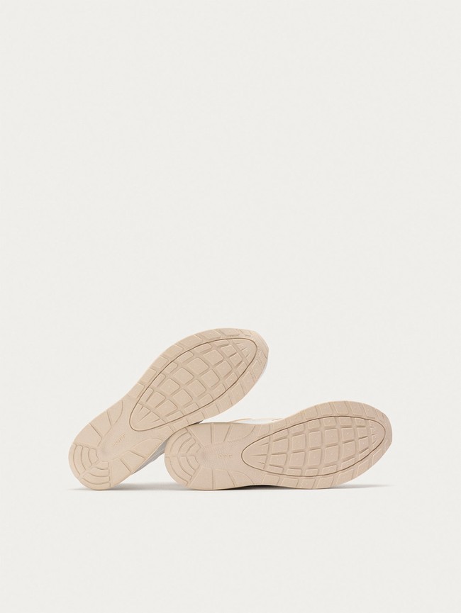 Basket Hoff Evolution Femme Blanche Beige | 2430-UFNVJ