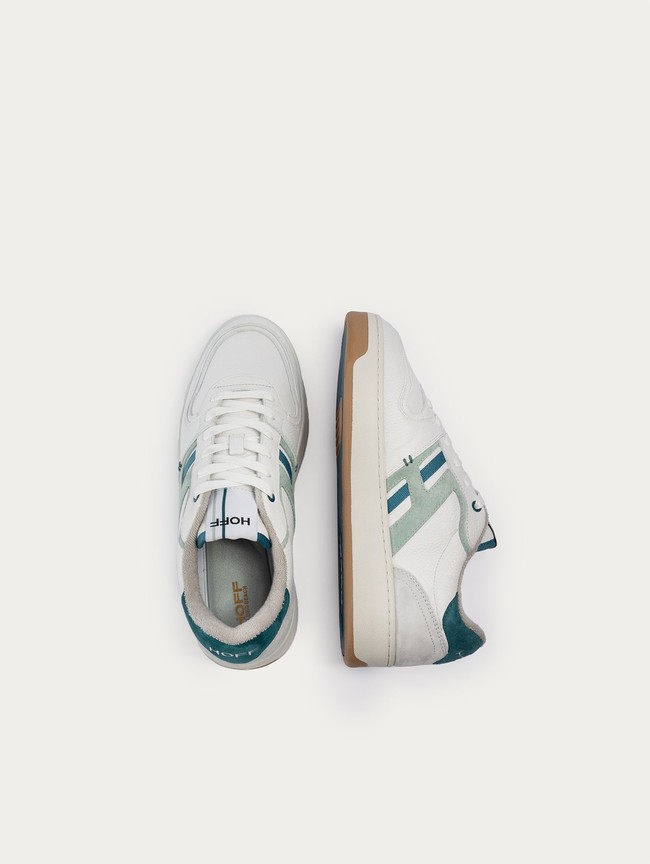 Basket Hoff Long Beach Homme Blanche Bleu | 9058-KONAJ