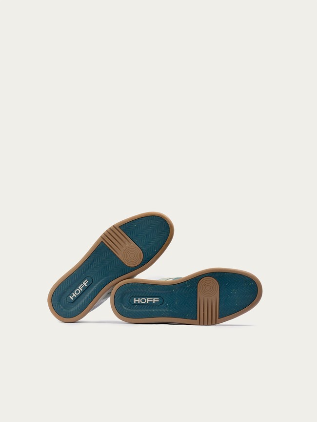 Basket Hoff Long Beach Homme Blanche Bleu | 9058-KONAJ