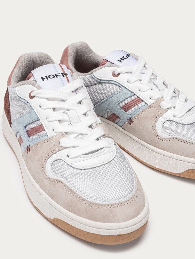 Basket Hoff Rådhuset Femme Blanche Grise | 4831-LKRXI