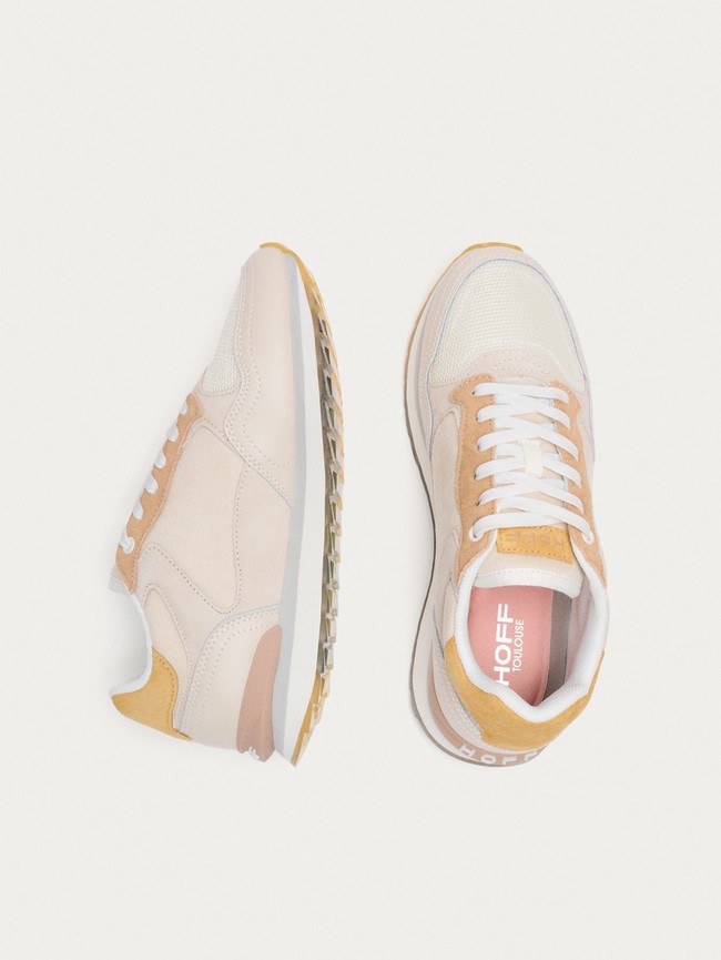 Basket Hoff Toulouse Femme Beige Blanche | 8769-IYELA