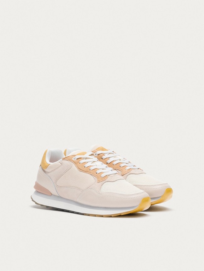 Basket Hoff Toulouse Femme Beige Blanche | 8769-IYELA