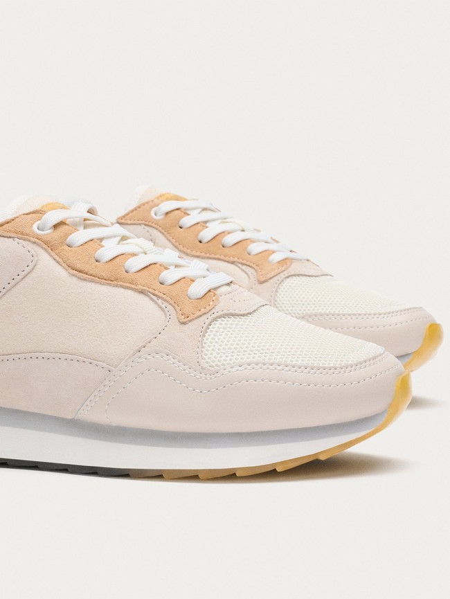 Basket Hoff Toulouse Femme Beige Blanche | 8769-IYELA