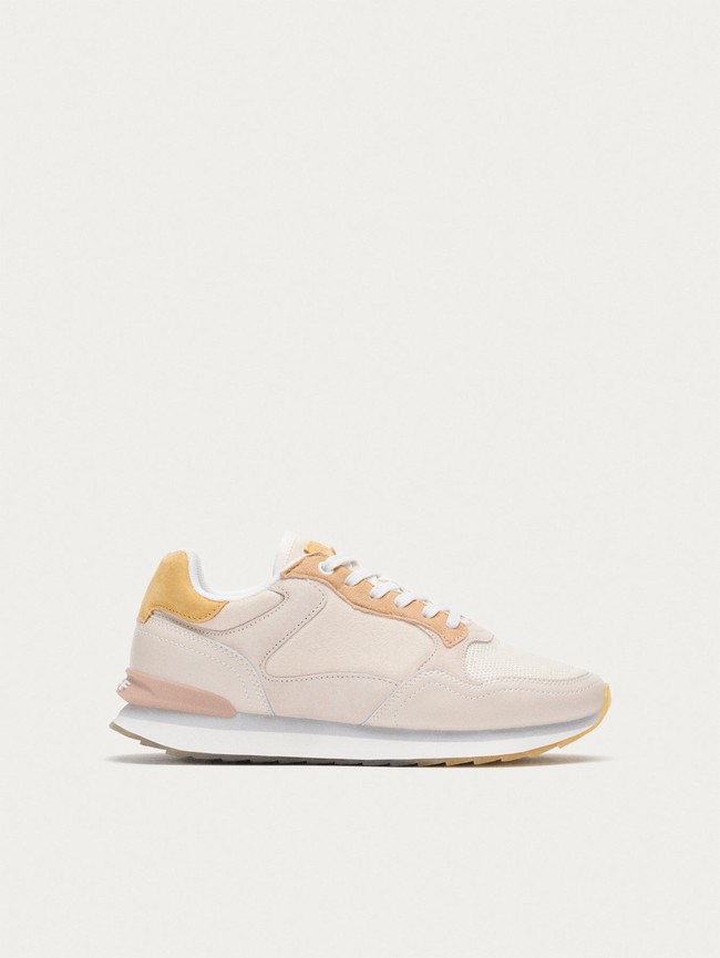 Basket Hoff Toulouse Femme Beige Blanche | 8769-IYELA
