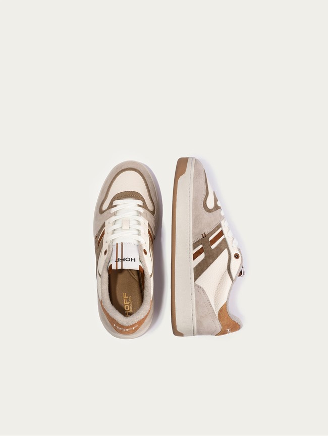 Basket Hoff Trocadero Homme Grise Blanche | 3609-ETKFY
