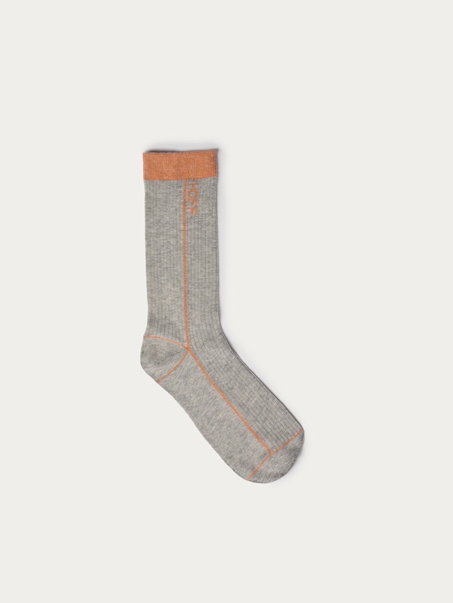 Chaussette Hoff Stripe Homme Grise | 1640-YMRDS