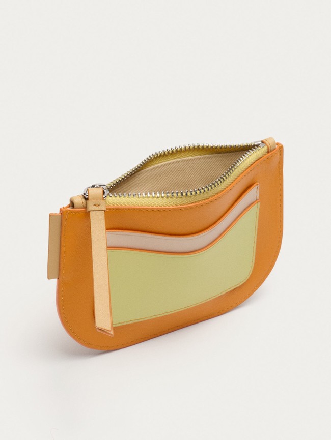 Portefeuilles Hoff Leather Coin Femme Orange | 8146-TDFMN