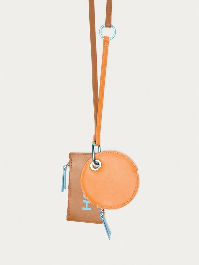 Portefeuilles Hoff Leather Strap Femme Marron Orange | 3176-CMTDS