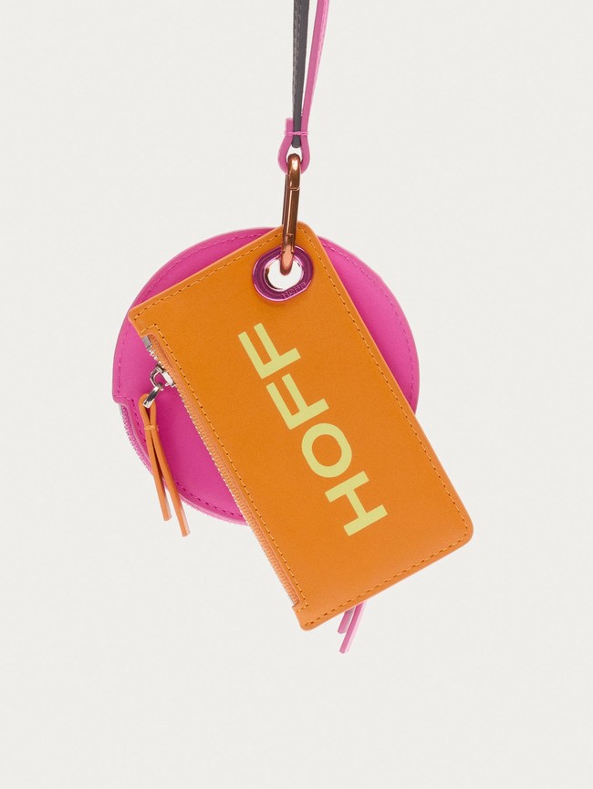 Portefeuilles Hoff Leather Strap Femme Orange Rose | 7685-TZUYI