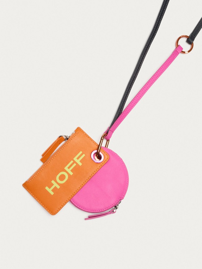 Portefeuilles Hoff Leather Strap Femme Orange Rose | 7685-TZUYI