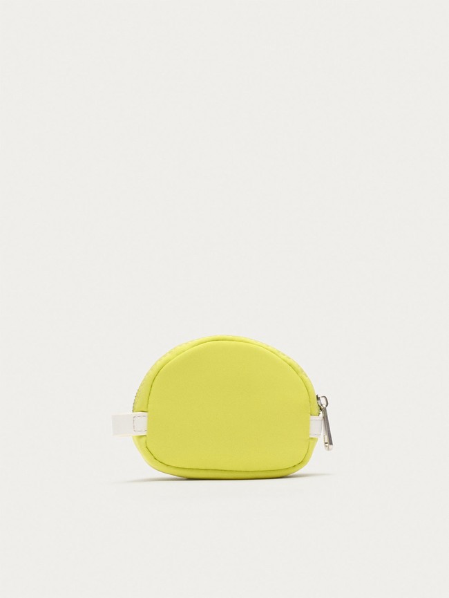 Portefeuilles Hoff Nylon Coin Lime Femme Jaune Rose | 2934-IYNJD