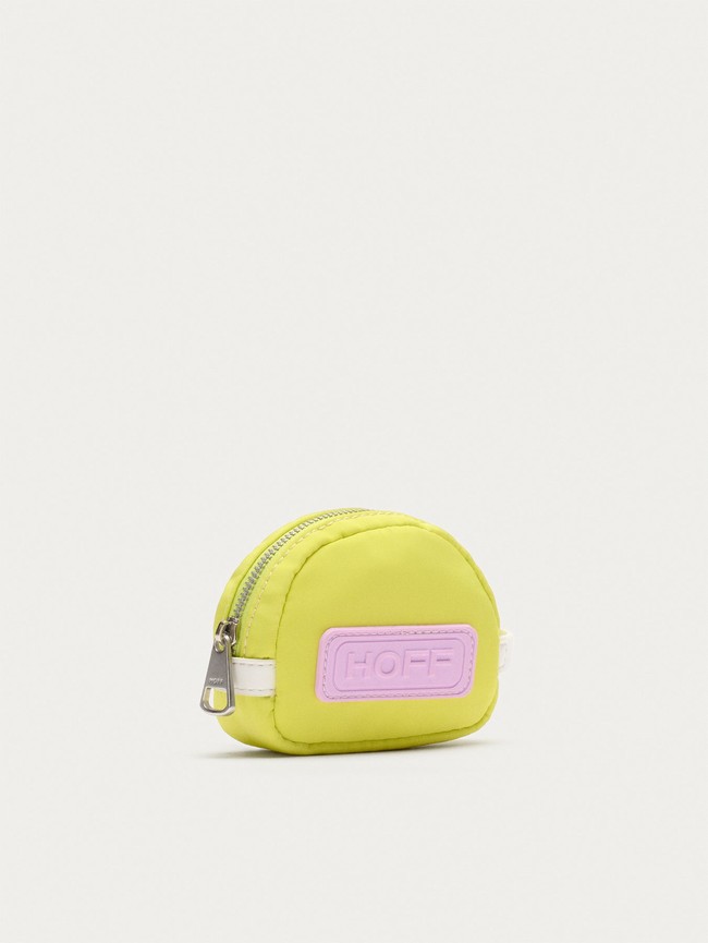Portefeuilles Hoff Nylon Coin Lime Femme Jaune Rose | 2934-IYNJD