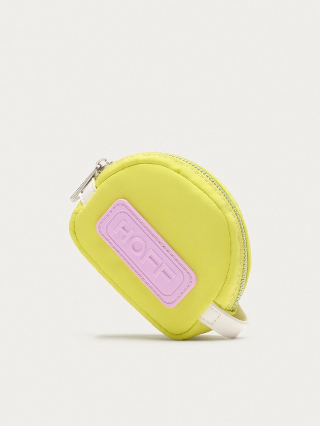 Portefeuilles Hoff Nylon Coin Lime Femme Jaune Rose | 2934-IYNJD