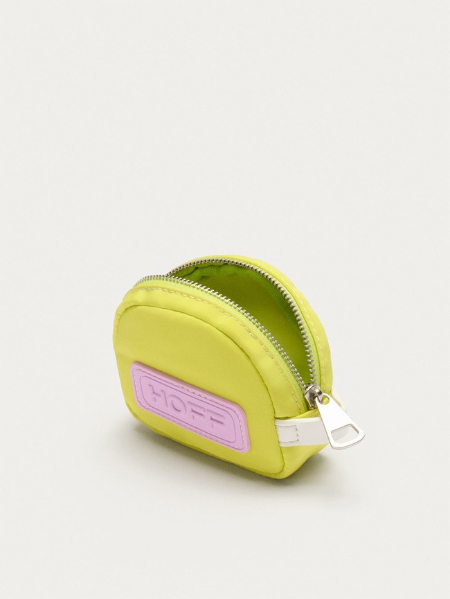 Portefeuilles Hoff Nylon Coin Lime Femme Jaune Rose | 2934-IYNJD