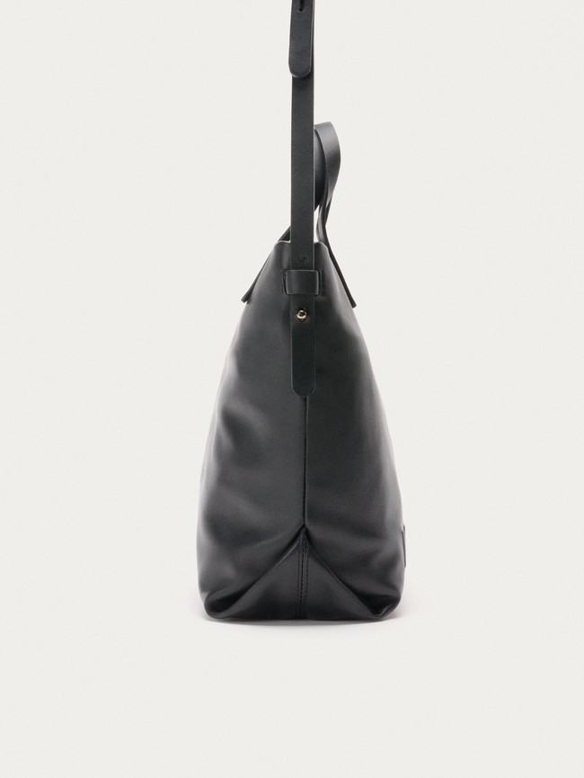 Sacs Hoff Leather Shopper Arcade Femme Noir | 4923-TCMSK