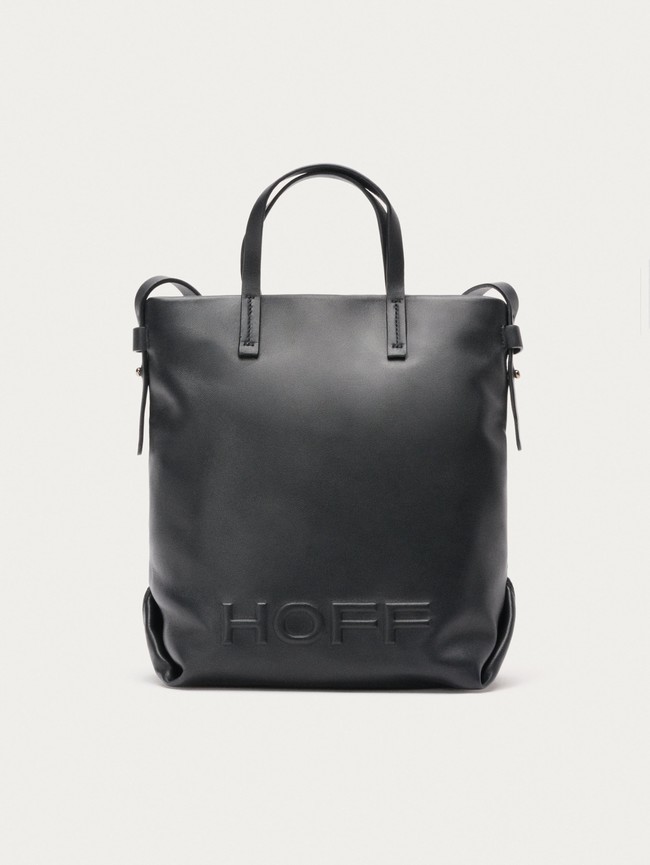 Sacs Hoff Leather Shopper Arcade Femme Noir | 4923-TCMSK
