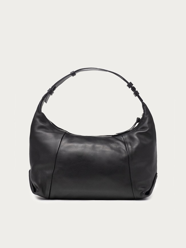 Sacs Hoff Museum Leather Hobo Femme Noir | 8970-KWYJF