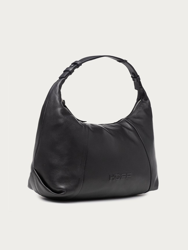 Sacs Hoff Museum Leather Hobo Femme Noir | 8970-KWYJF