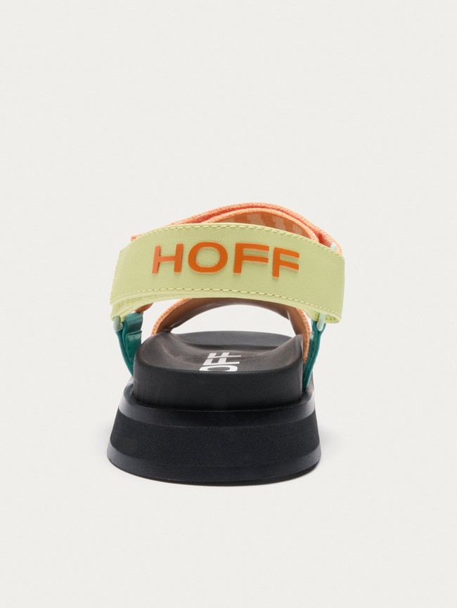 Sandale Hoff Bio Garden Femme Orange Noir | 7945-FTOQH