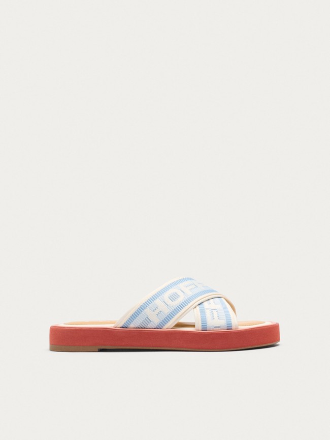 Sandale Hoff Market Femme Bleu Blanche Orange | 7546-METYZ