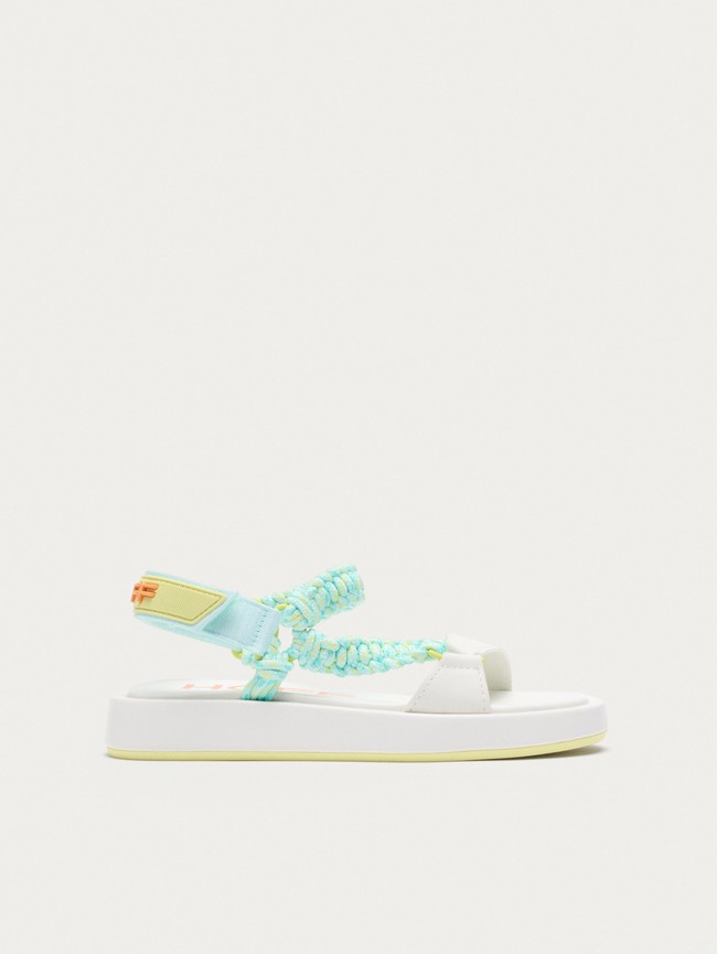 Sandale Hoff Off White Festival Femme Vert Blanche | 3741-AFHZP