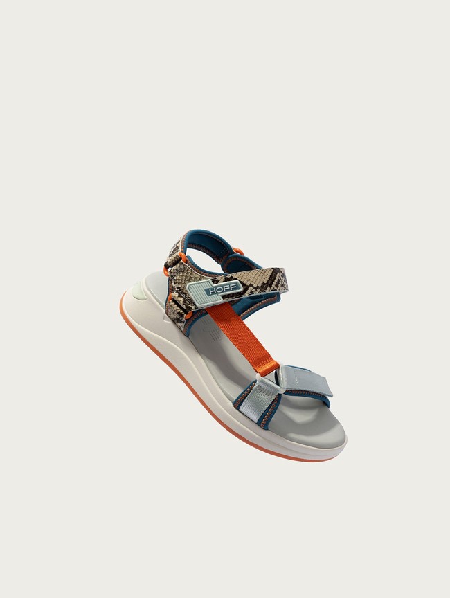 Sandale Hoff Seychelles Femme Grise Orange | 3842-XWOYT