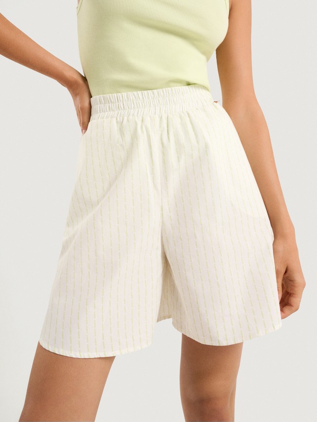 Short Hoff Logo Hoff Hawaii Femme Blanche | 2198-TNPMF