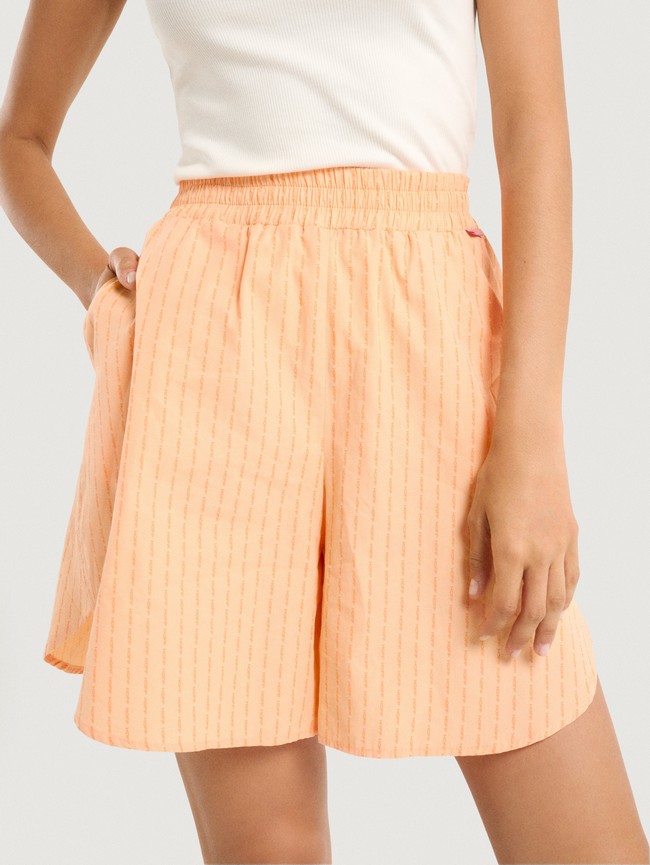 Short Hoff Logo Hoff Hawaii Femme Corail | 8256-RKMXD