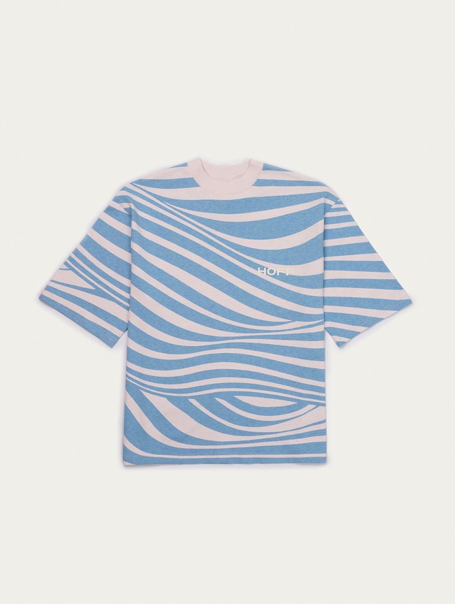 T Shirts Hoff Tarifa Femme Bleu Grise | 0853-NHGXS